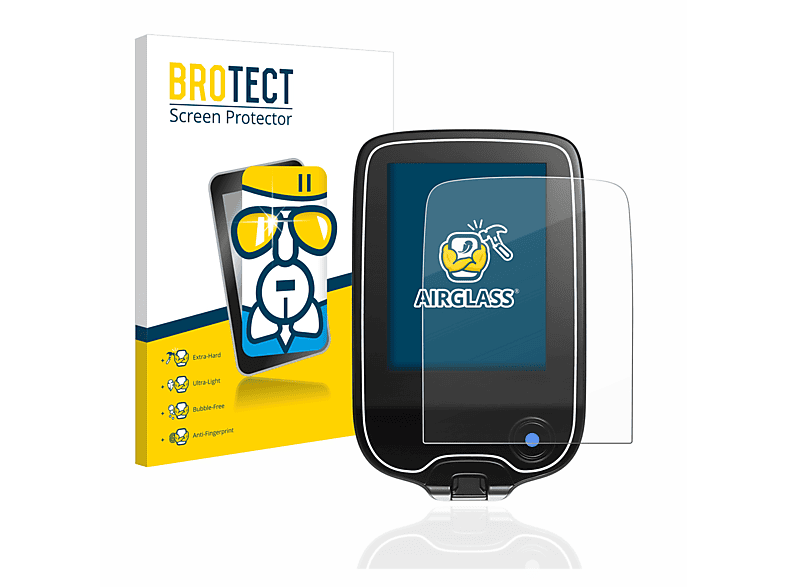 BROTECT Airglass klare Schutzfolie(für FreeStyle Libre 2)