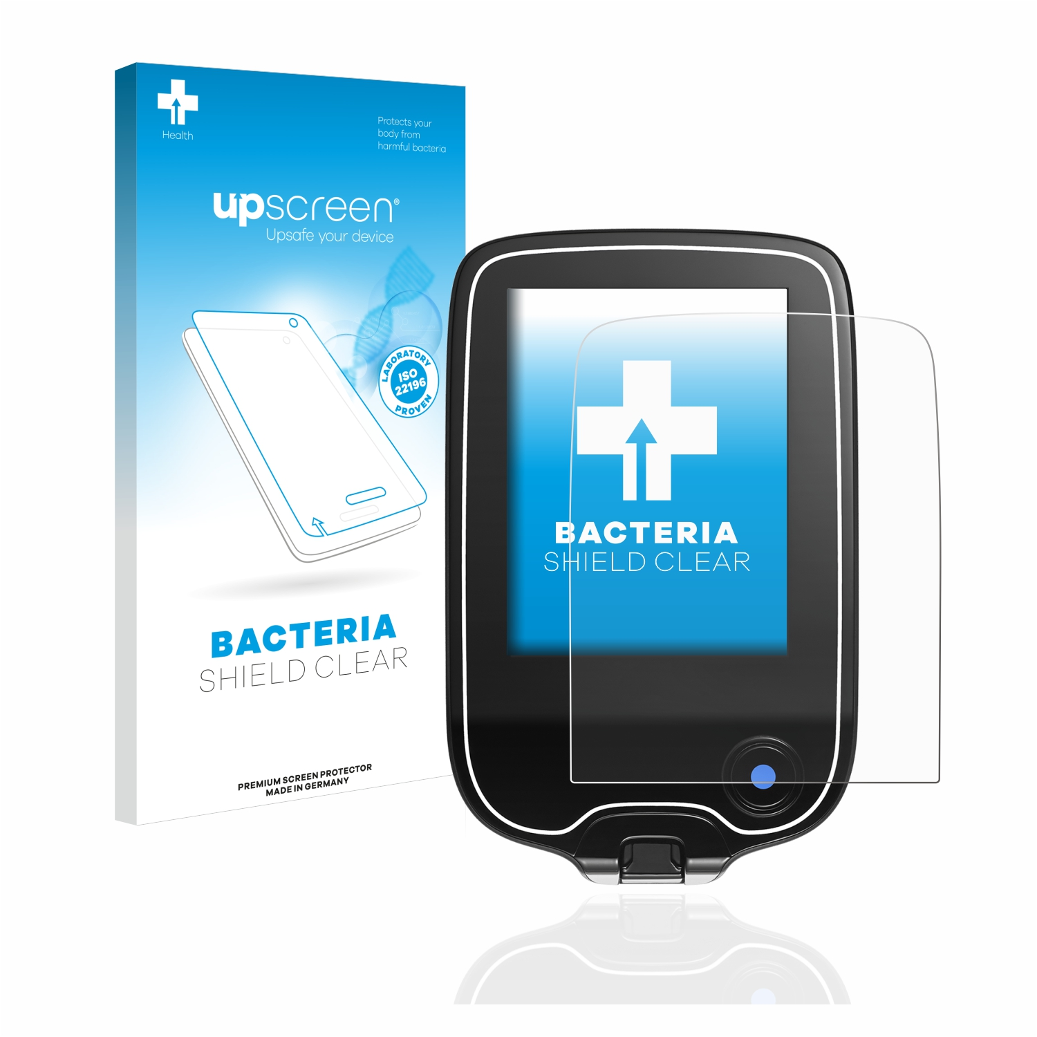 UPSCREEN antibakteriell klare Schutzfolie(für Libre 2) Freestyle