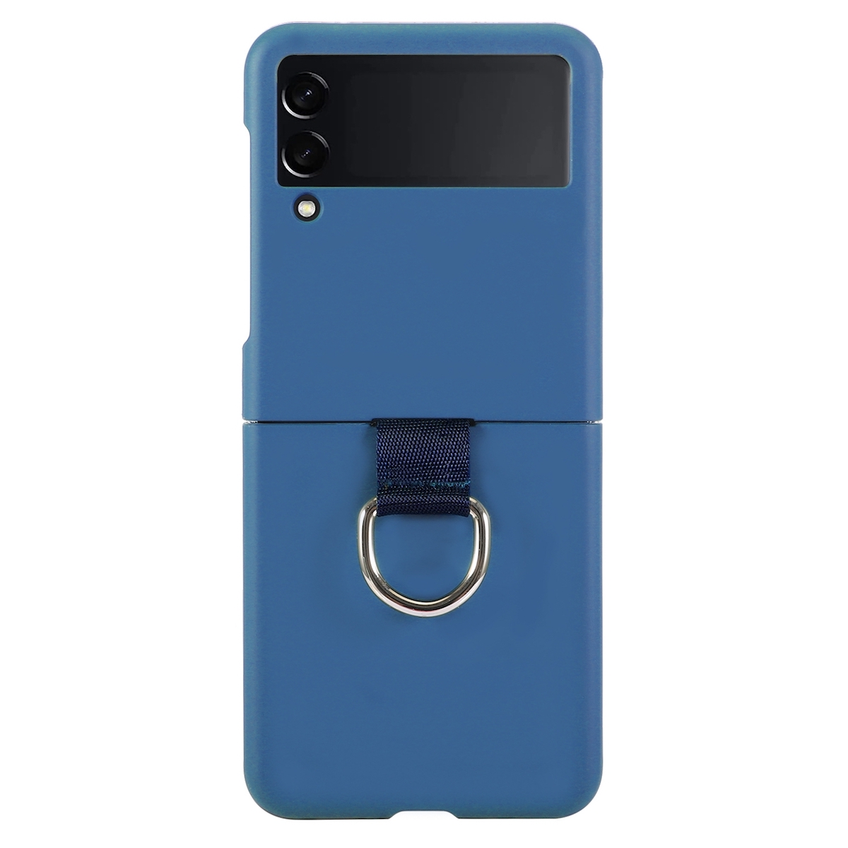 Handy WIGENTO Galaxy Cover, Cover Schutz Flip4, Samsung, Flip Z Tasche, Blau