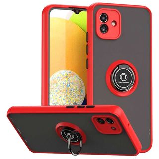 XIAOMI Smartphone Handy Tasche Hülle, Backcover, Samsung, Galaxy A04e, Rot / Schwarz