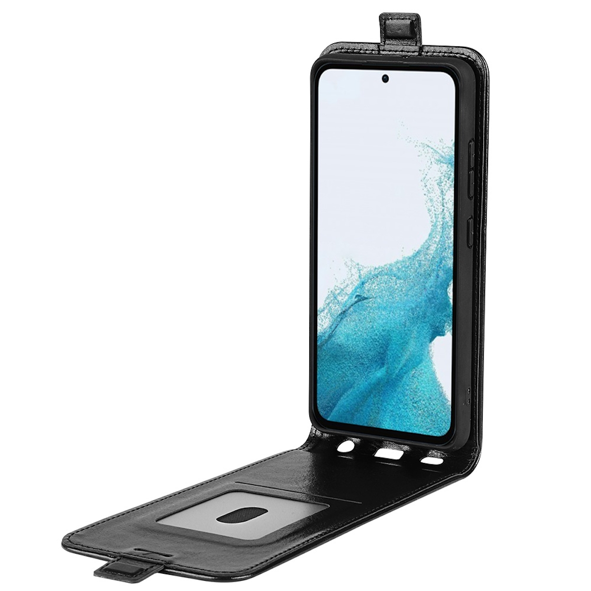 WIGENTO Smartphone Flipcase Tasche 5G, Galaxy Bookcover, Schwarz Etuis, A54 Samsung