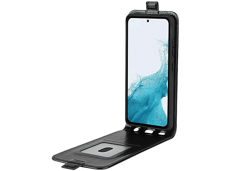 WIGENTO Smartphone Flipcase Tasche Schwarz Etuis, A54 Samsung, Bookcover, Galaxy 5G