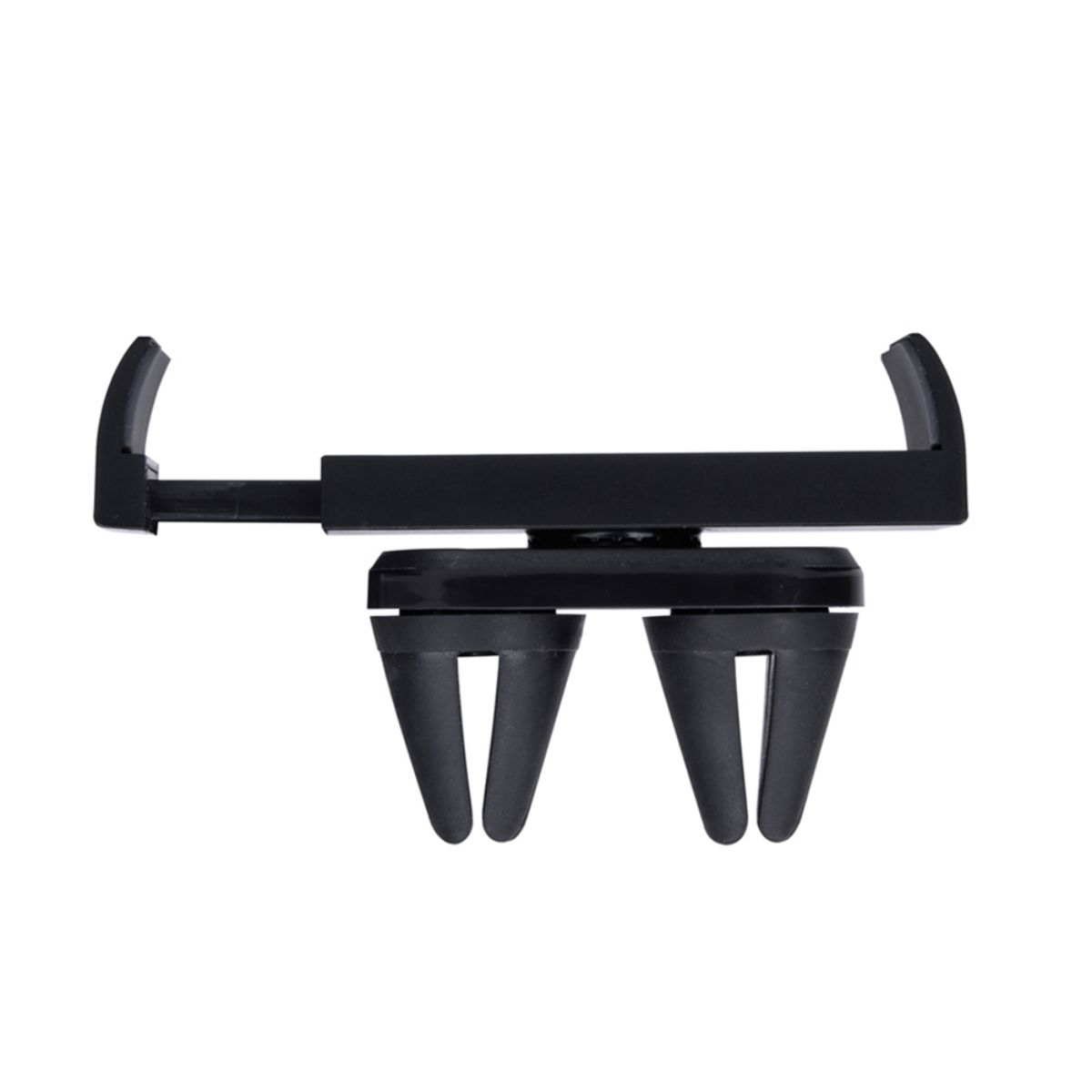 Schwarzer Handyhalter für die Autolüftung.