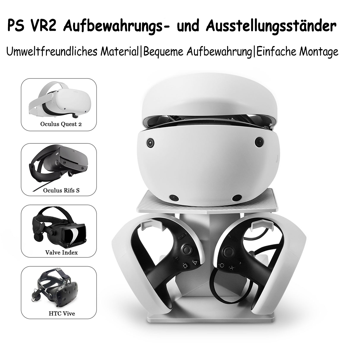 PS Controller VR-Desktop-Ständer Tischaufsteller Horizontaler PS VR2-Ständer, für RESPIEL Konsole, Ständer
