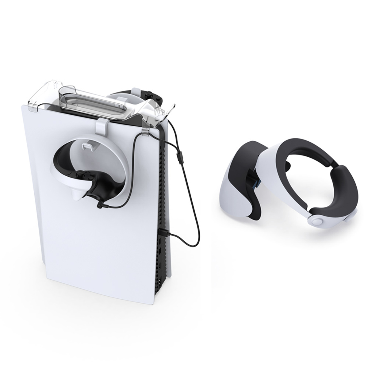 Horizontaler PS PS5 RESPIEL für VR-Lagerregal Klammern Ständer VR2-Ständer, Konsole, Controller