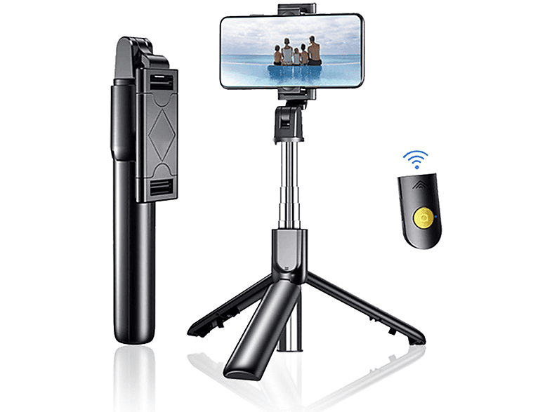 DIIDA Selfiestick,Selfie-Stange,Bluetooth Selfie Stock 1 Selfiestick Stativ, Ständer, in 3 Schwarz Mini