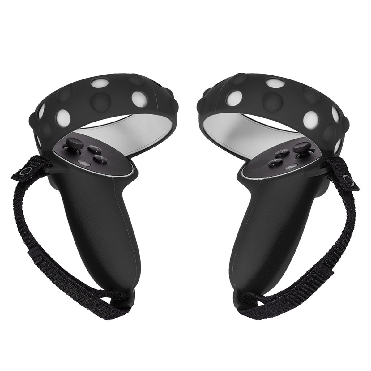 TADOW Grip Quest für 2 Oculus Schutzhülle Silikonabdeckung, Silikon-Schutzhülle,