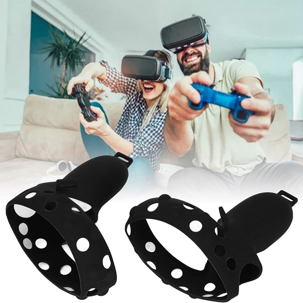 RESPIEL Silikon-Schutzhülle,Grip Silikon Schutzhülle Controller,für Ersatzhülle Zubehör VR Gaming