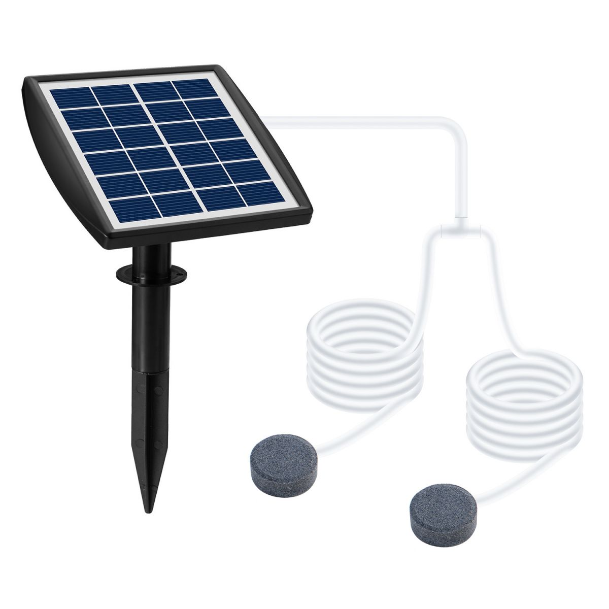Belüftungspumpe, Schwarz Solar-Teichbelüfter,Solar-Sauerstoffpumpen,Springbrunnen-Luftpumpe Solarpumpe DEDOM