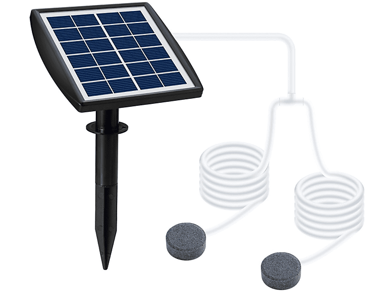 Belüftungspumpe, Schwarz Solar-Teichbelüfter,Solar-Sauerstoffpumpen,Springbrunnen-Luftpumpe Solarpumpe DEDOM