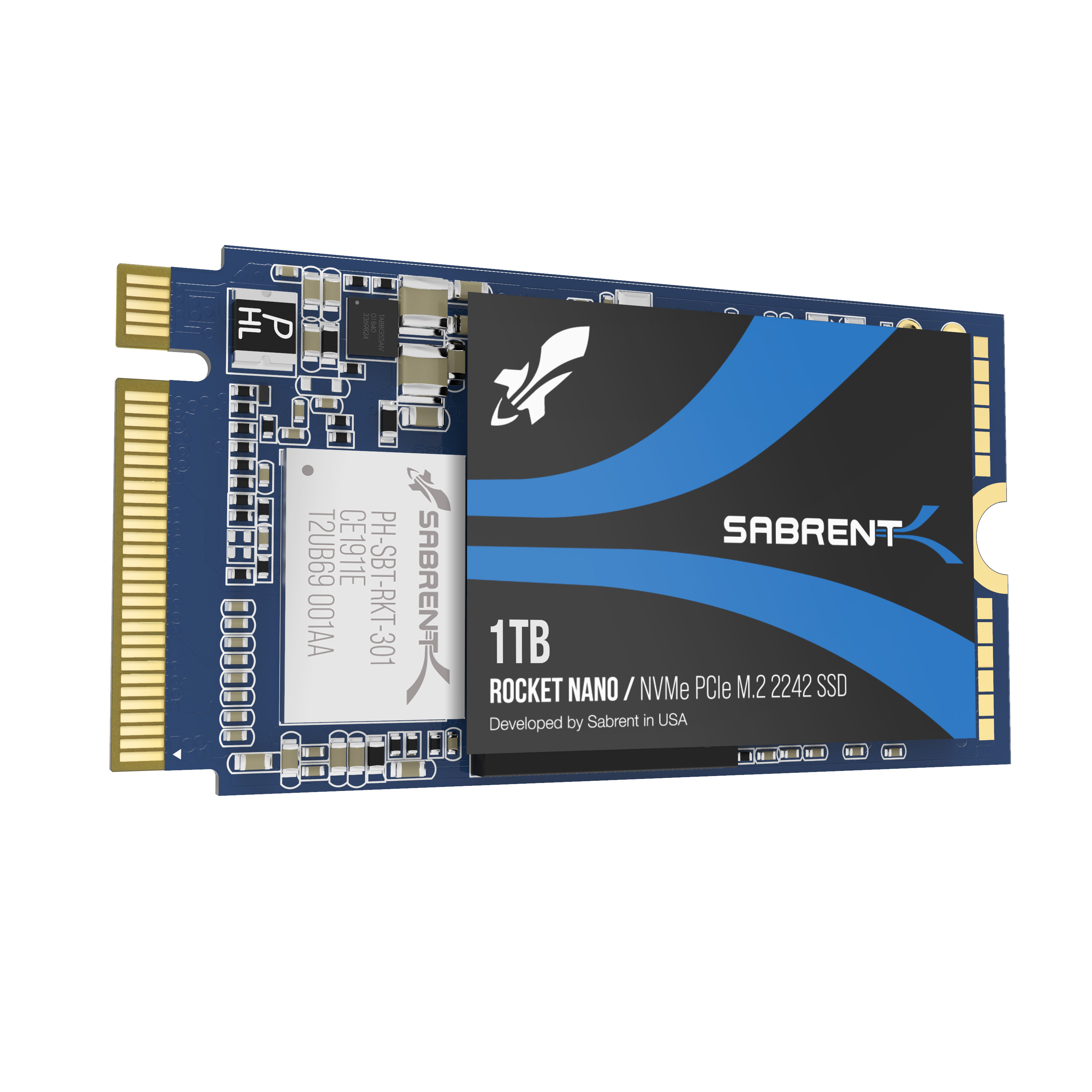 SABRENT 2242 M.2 NVMe SSD, 1 intern TB, SSD