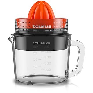 Exprimidor - TAURUS Citrus Glass, 30 W, Rojo