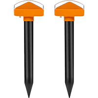 INF Tierabwehr Solarbetriebene IP65 LED 2er-Pack Insektenschutz Schwarz