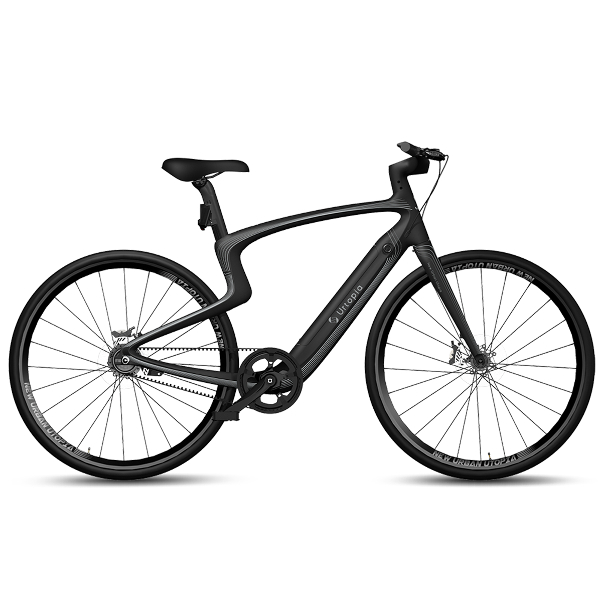 Large, 29 Carbon Akku URTOPIA Citybike Abnehmbaren (Laufradgröße: Unisex-Rad, Leichtes E-Bike Large Smart Lyra) mit Wh, 352.8 Zoll,