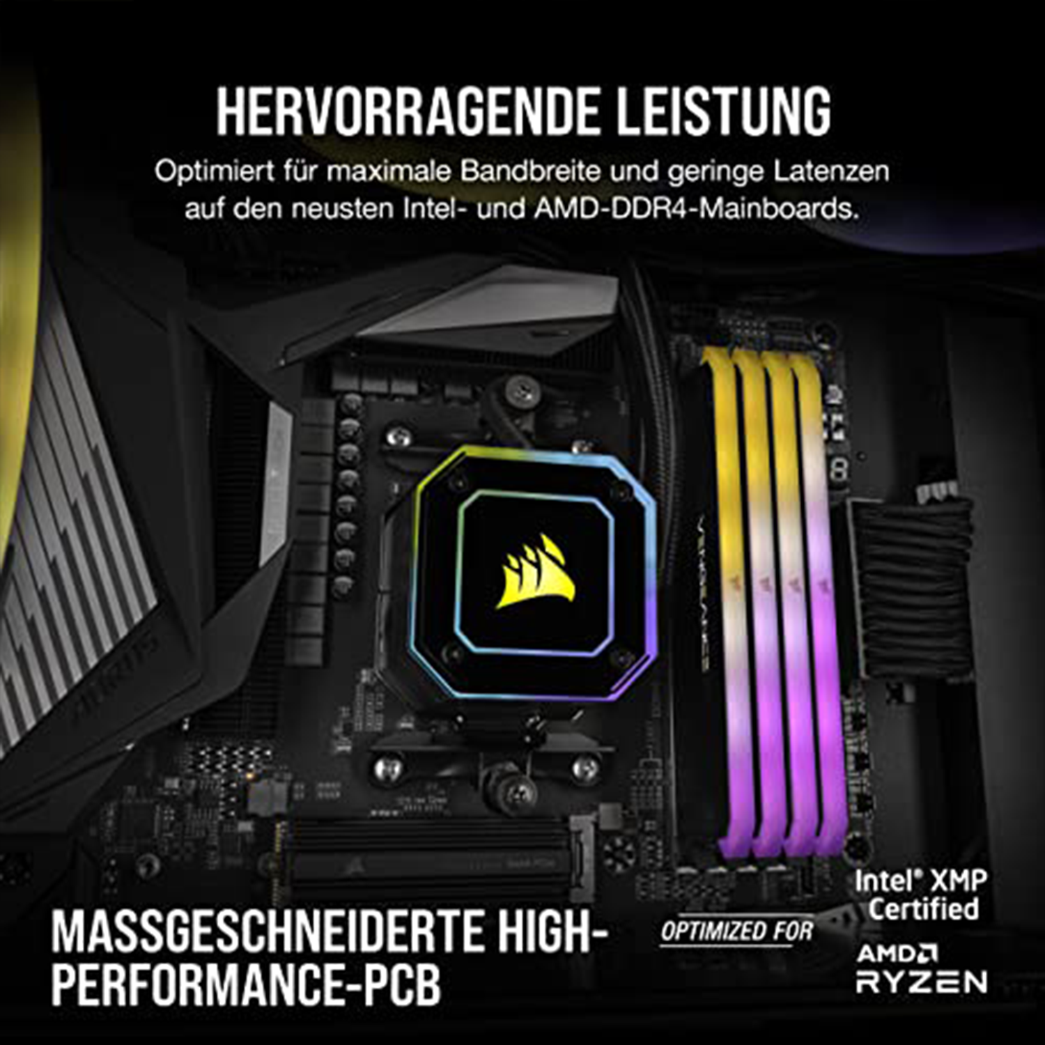 RS DDR4 32GB GB Arbeitsspeicher RAM RGB CORSAIR CMG32GX4M2E3200C16 VENGEANCE 32