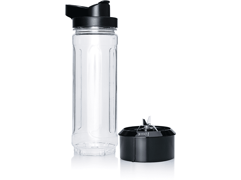 WILFA 609936 Trinkflasche Transparent/Schwarz | SATURN