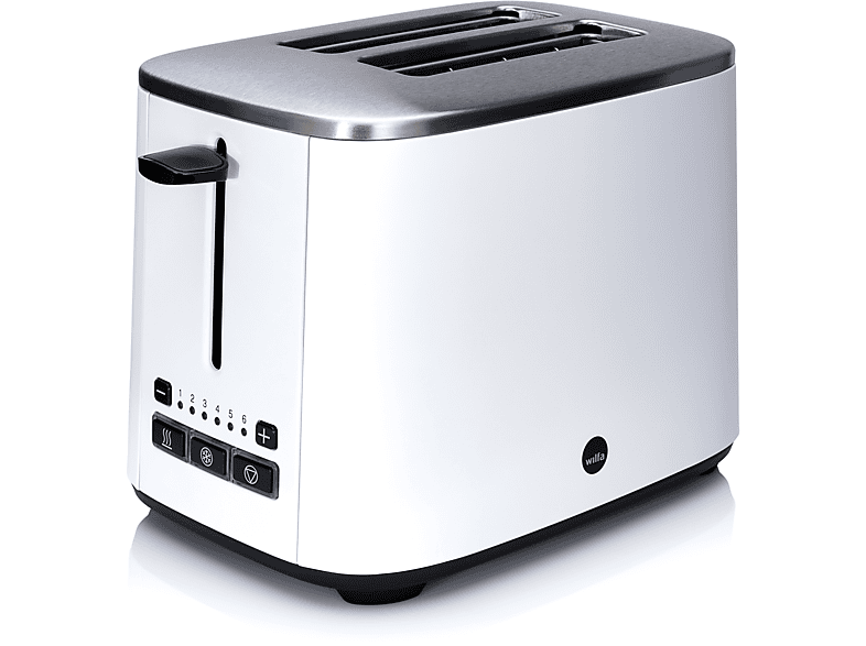 WILFA CLASSIC CT-1000MW 2) Weiß Schlitze: Toaster Watt, (1000