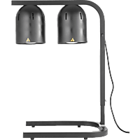 HENDI Wärmebrücke mit 2 Infrarotlampen Schwarz, 230V/500W, 453x360x(H)790mm Buffetwärmer
