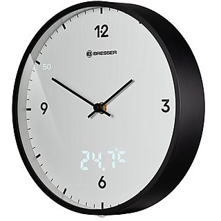 Reloj de pared  - LEDSec BRESSER, Blanco