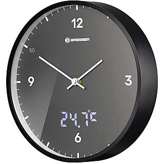 Reloj de pared  - LEDSec BRESSER, Negro