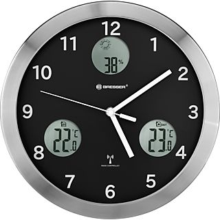 Reloj de pared  - IO NX BRESSER, Negro