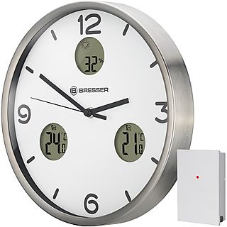 Reloj de pared  - IO NX Radio BRESSER, Blanco