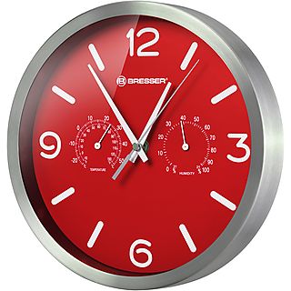 Reloj de pared  - DCF BRESSER, Rojo