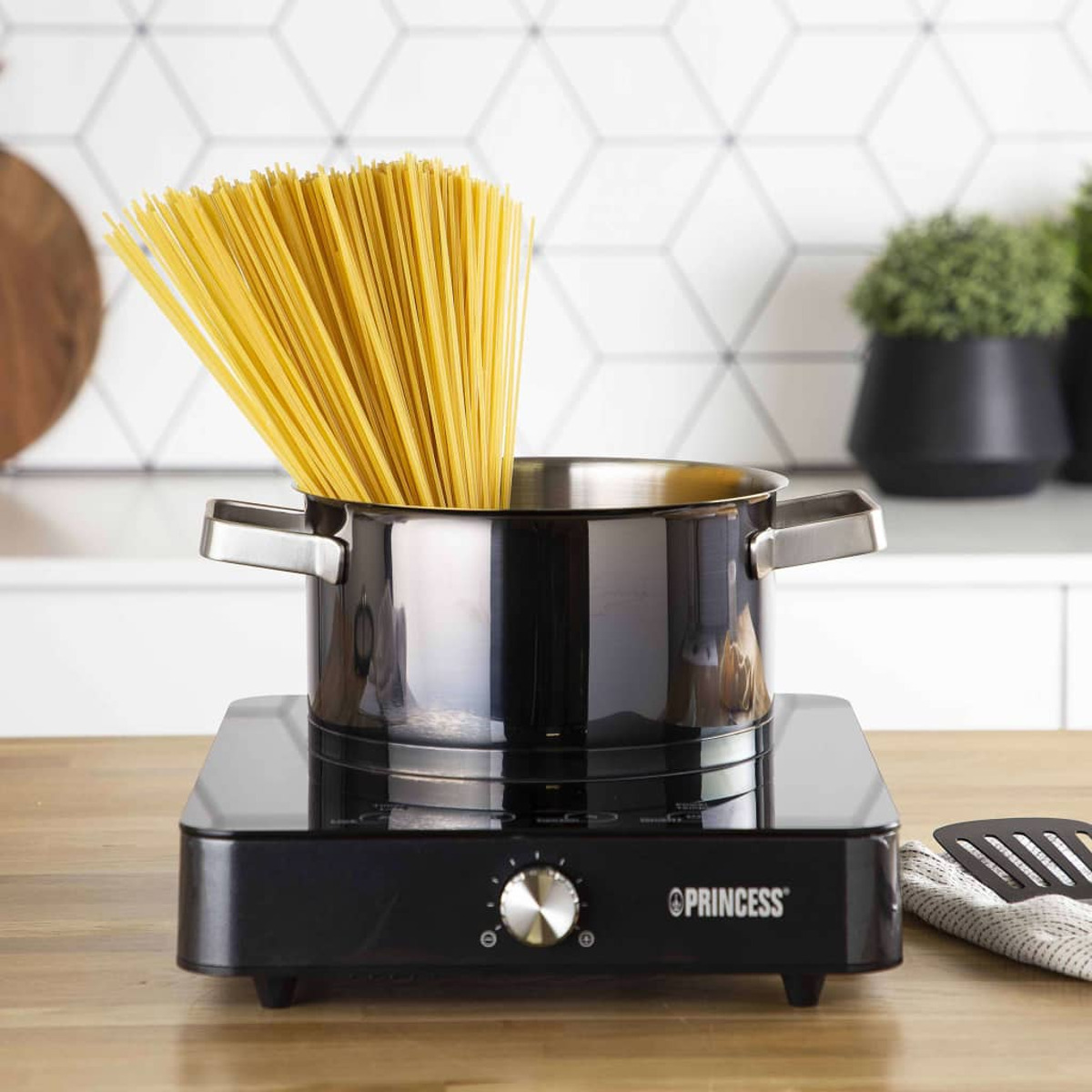 Płyty kuchenne PRINCESS 303010 Czarny, Srebrny