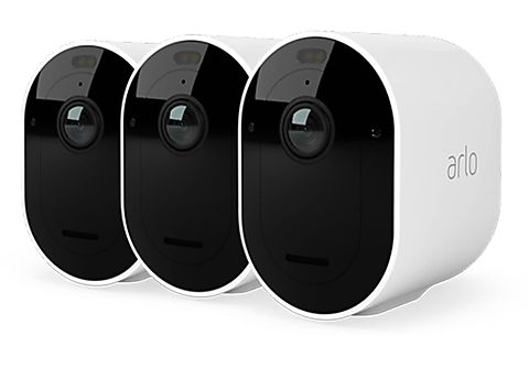 ARLO VMC4350P-100EUS, Arlo - Kit de 3 cámaras WiFi para exteriores Pro 4, Auflösung Video: 2560 x 1440