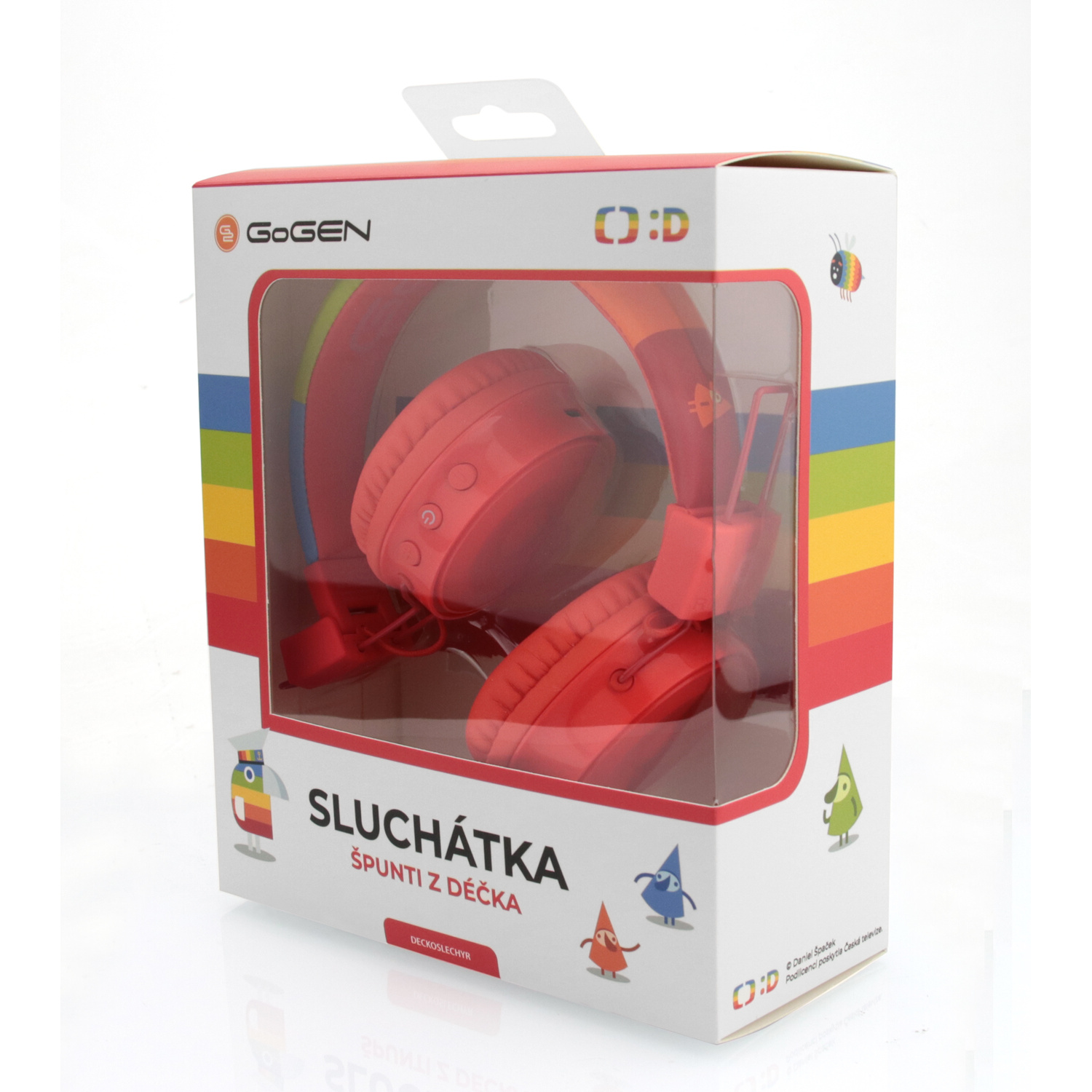 GOGEN DECKO SLECHY Over-ear Bluetooth Rot Kopfhörer R