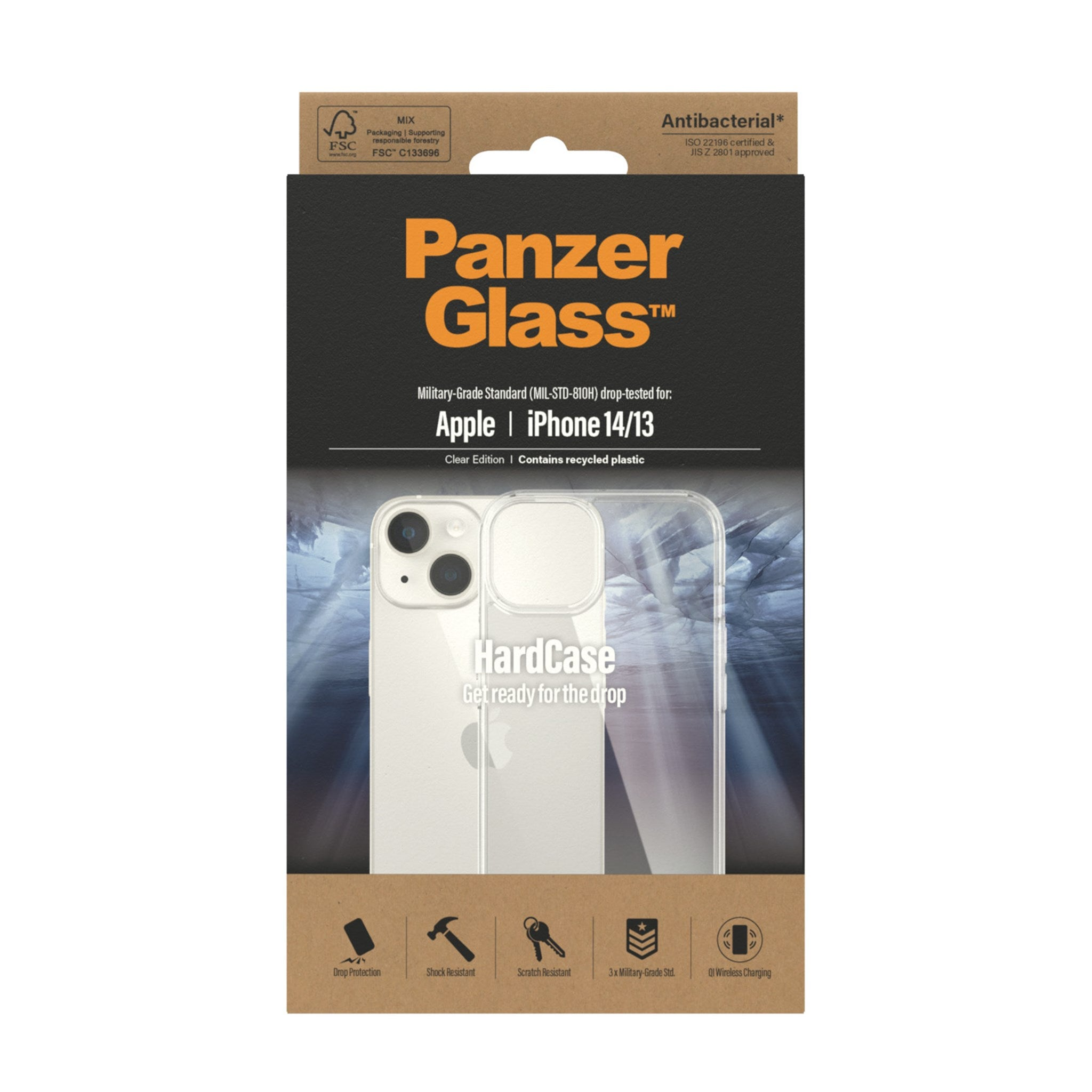 PANZERGLASS HardCase, Backcover, | 13, Apple, iPhone iPhone 14 Transparent
