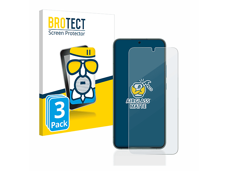 BROTECT 3x Airglass matte Schutzfolie(für Samsung Galaxy S22 Plus 5G)