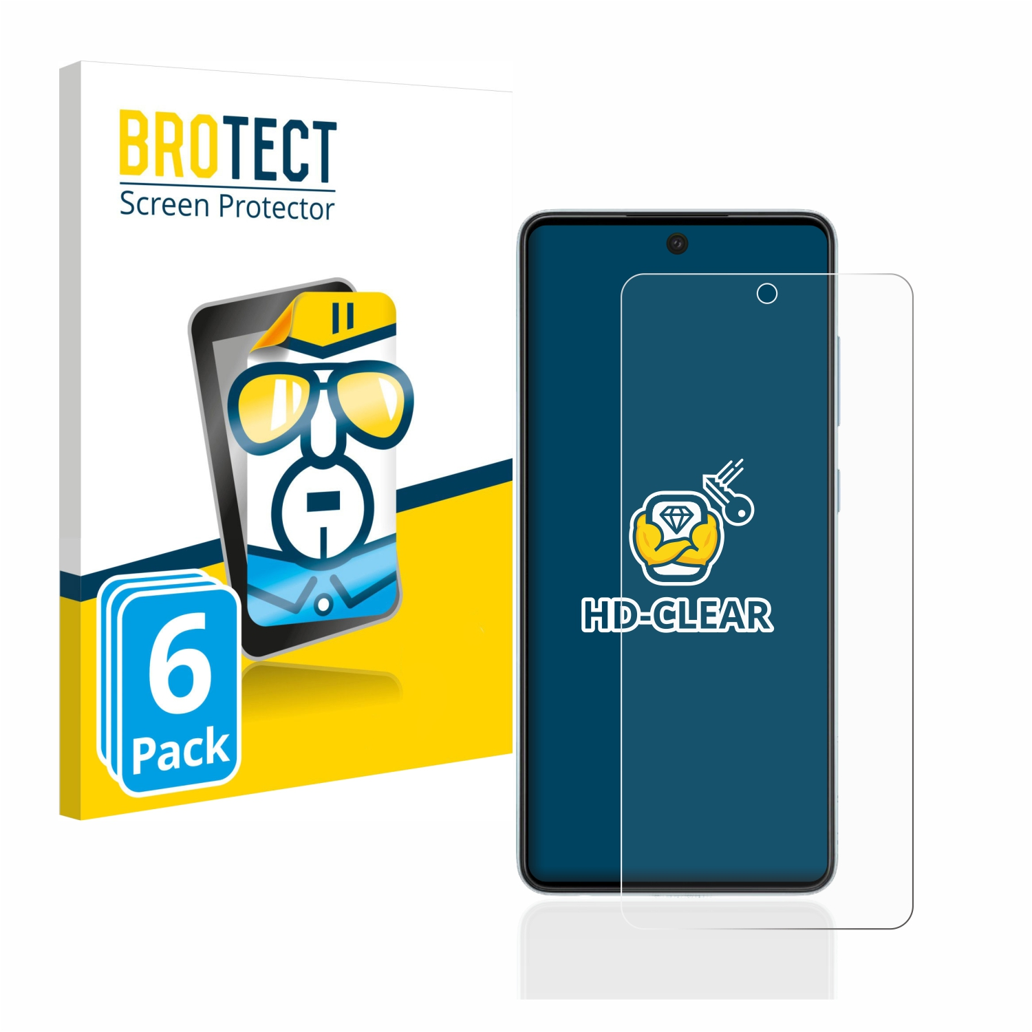 BROTECT 6x A52 5G) Samsung klare Galaxy Schutzfolie(für