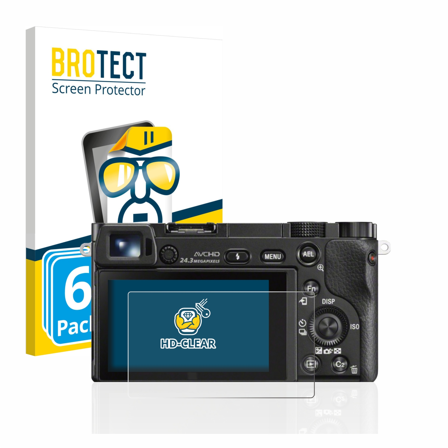 Sony BROTECT 6x klare Alpha 6000) Schutzfolie(für