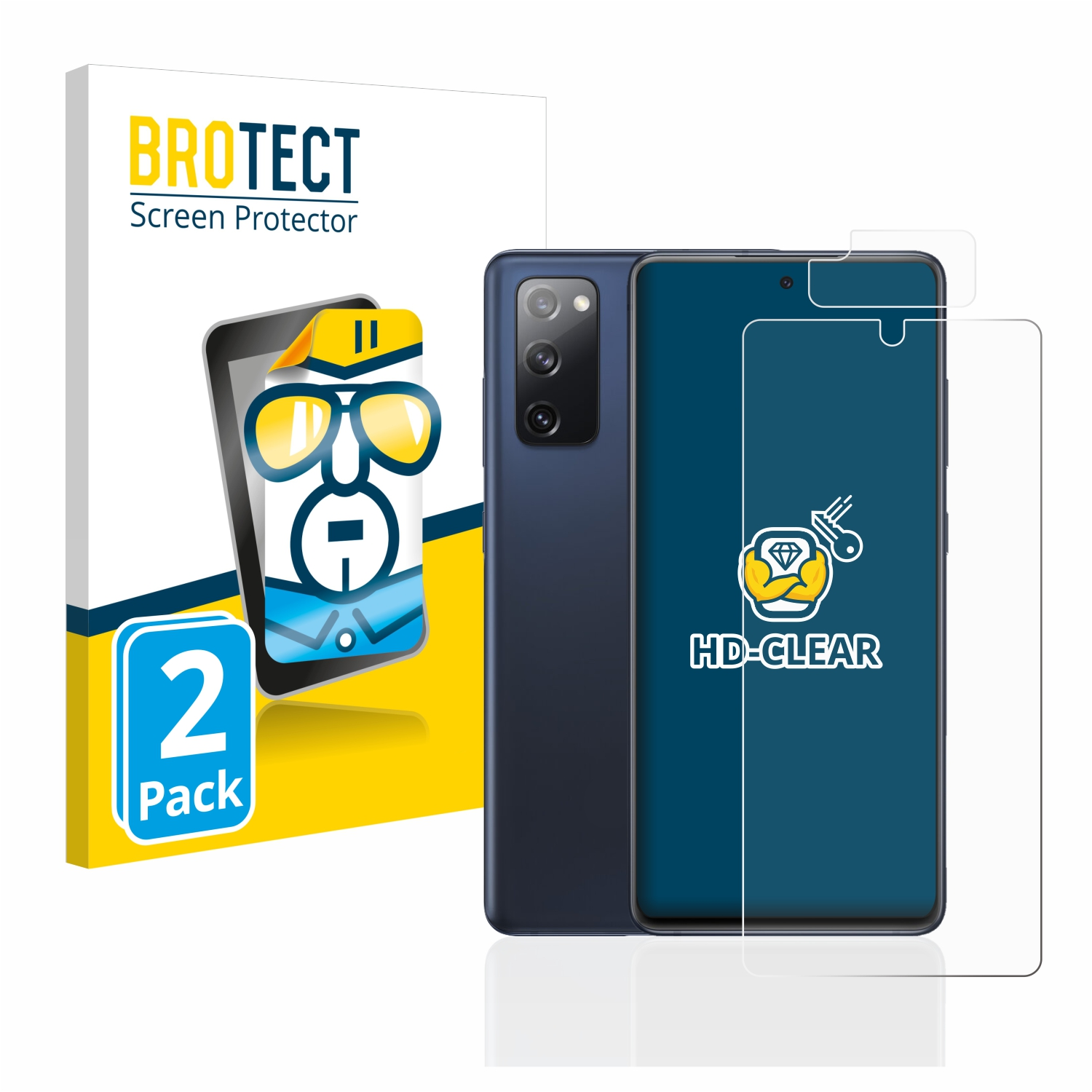BROTECT 2x S20 Samsung klare Schutzfolie(für Galaxy FE)