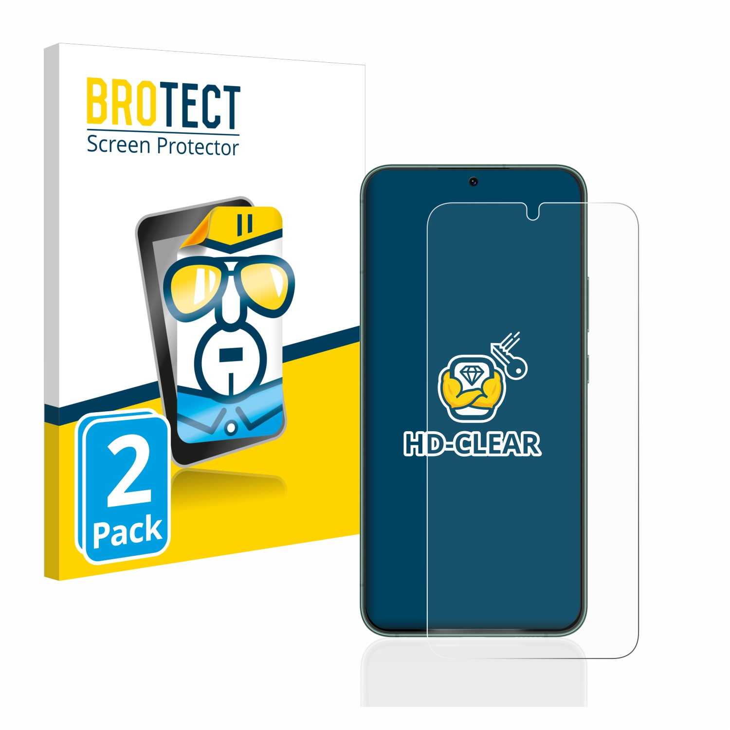 BROTECT 2x klare Samsung Plus Schutzfolie(für Galaxy S22 5G)