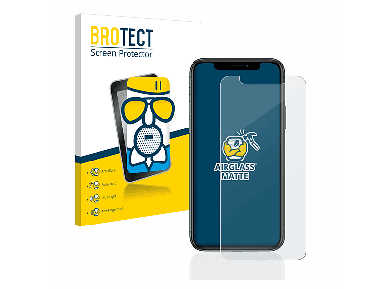 BROTECT Airglass matte Apple iPhone Pro) Schutzfolie(für 11