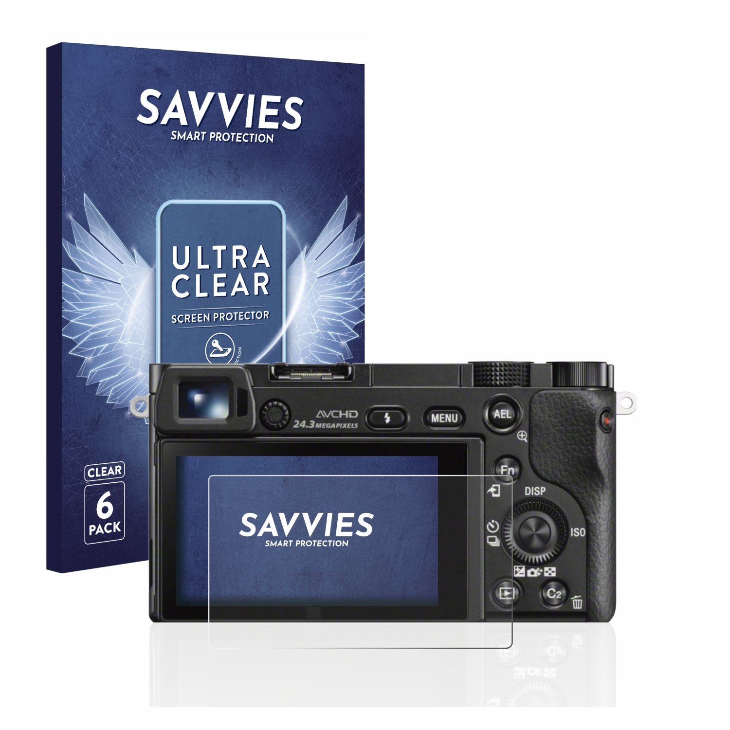 SAVVIES 6x klare Sony Alpha 6000) Schutzfolie(für