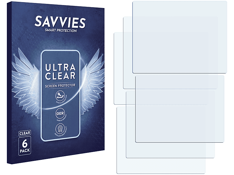 SAVVIES 6x klare Schutzfolie(für Nintendo DSi)