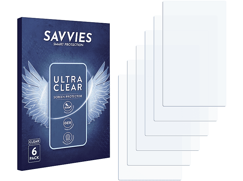 SAVVIES 6x klare Schutzfolie(für Fitbit Charge 2)