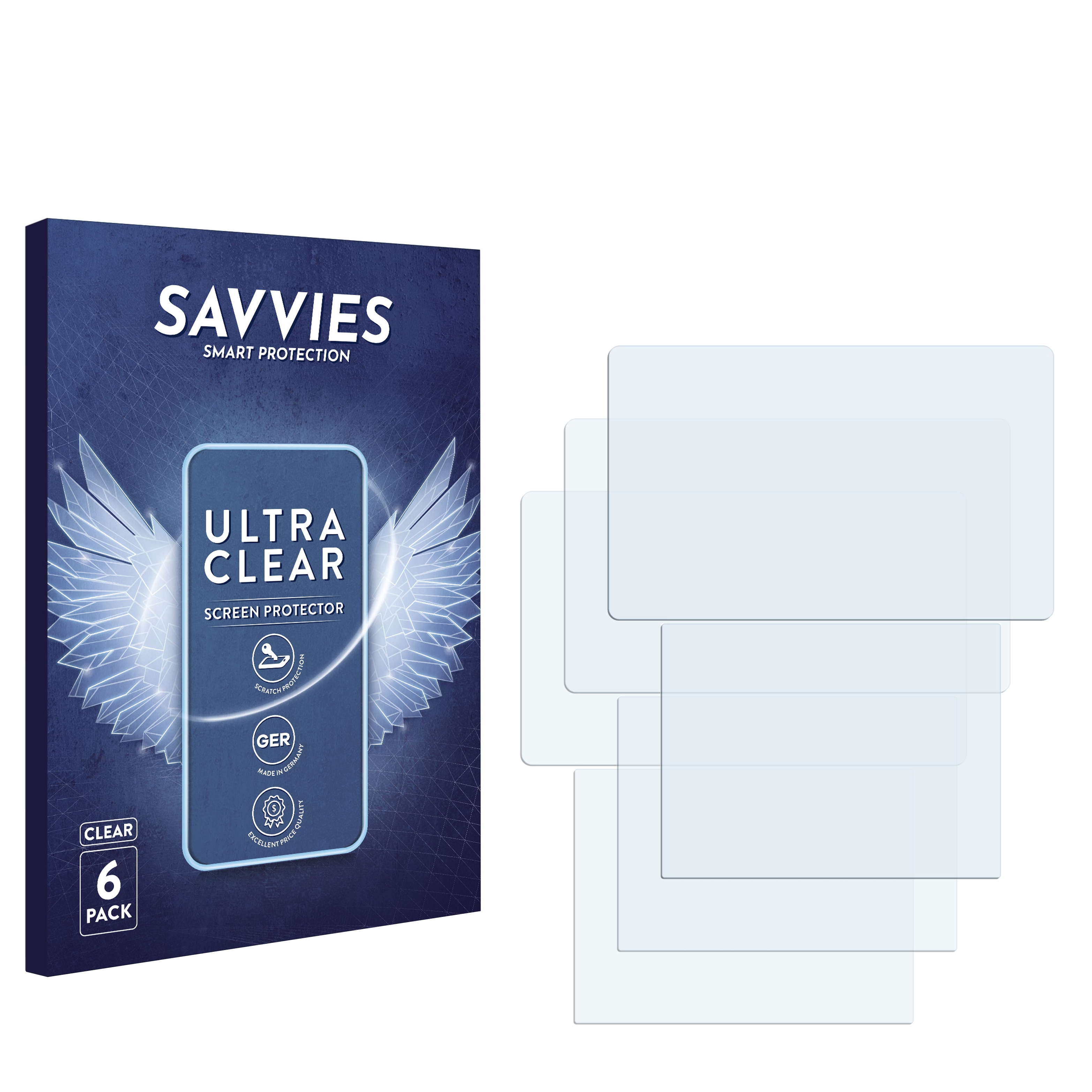 SAVVIES 6x klare Schutzfolie(für Nintendo SPM7800) 3DS XL