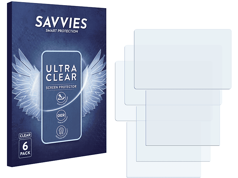 SAVVIES 6x klare Schutzfolie(für Nintendo 3DS XL SPM7800)