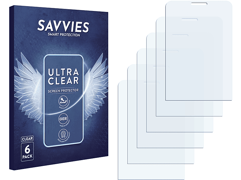 SAVVIES 6x klare Schutzfolie(für Nokia 301)