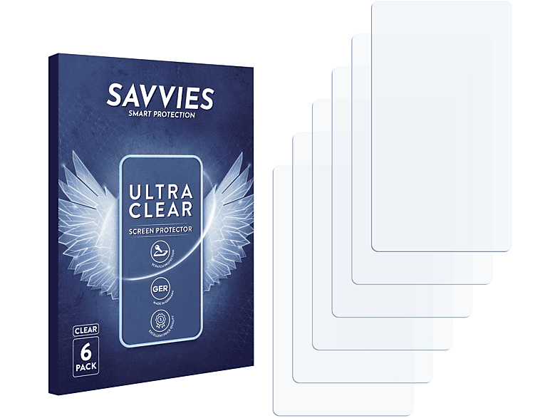 SAVVIES 6x klare Schutzfolie(für Sony Walkman A30)
