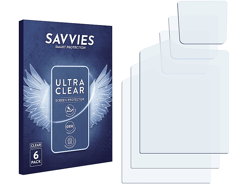 SAVVIES 6x klare Schutzfolie(für Sigma SD14)