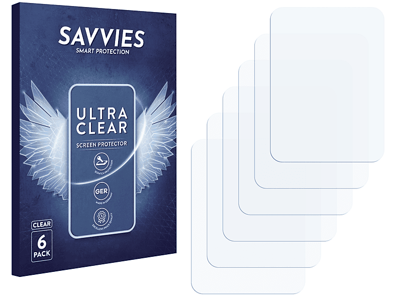 SAVVIES 6x klare Schutzfolie(für Bloks Display 20)