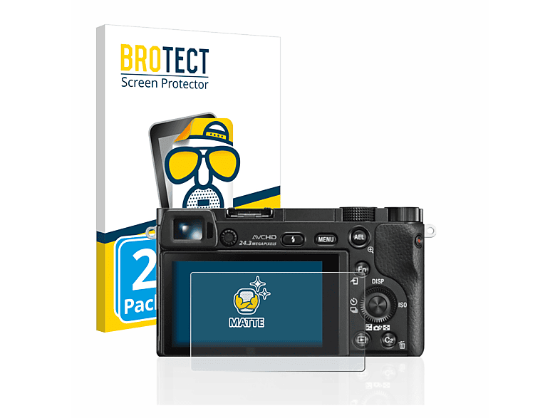 BROTECT 2x matte Schutzfolie(für Sony Alpha 6000)