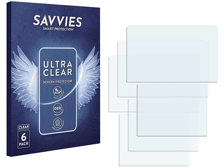 SAVVIES 6x klare Schutzfolie(für Nintendo New 3DS XL)