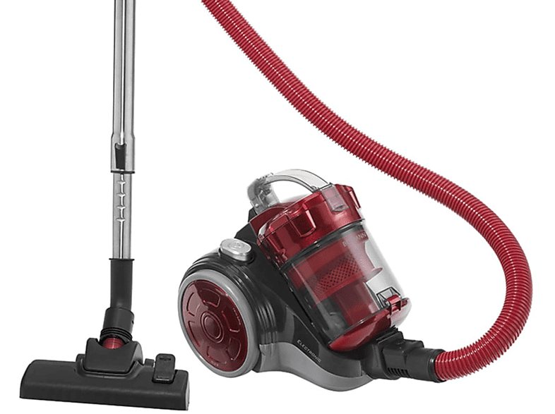 BOMANN BS 9027 CB N Zylinder-Vakuum Bodenstaubsauger, maximale Leistung: 700 Watt, Rot)