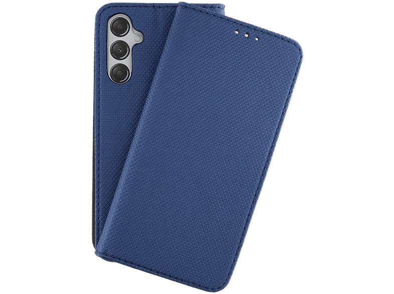 Bookcover, Texture, JAMCOVER A54 Samsung, 5G, Galaxy Bookcase Marineblau